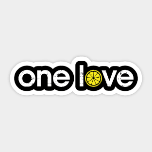 The Stone Roses One Love Indie Manchester Integrated Lemon Sticker